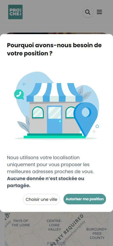 Proche de Moi — mobile
